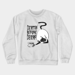 Cat loves coffee Crewneck Sweatshirt